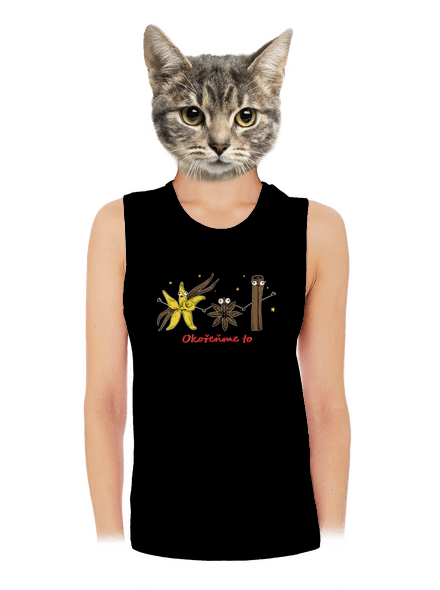 Okořeňme to dámské tílko volné Black