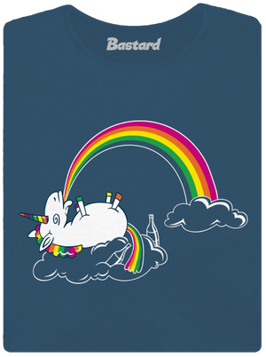 Tajemství duhy dámské tričko premium Petrol Blue