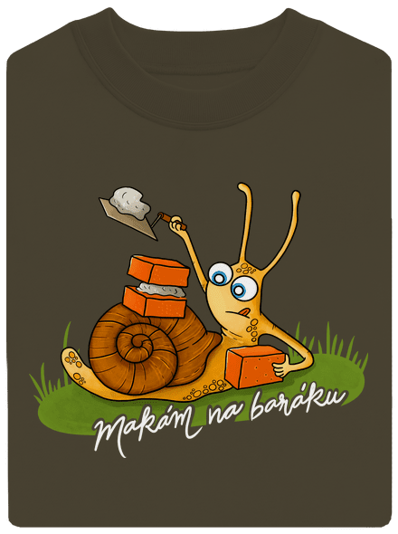 Makám na baráku unisex mikina bez kapuce Urban Khaki