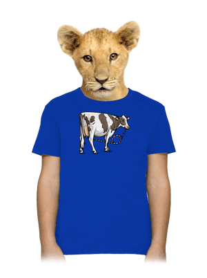Cow drink dětské tričko Royal Blue
