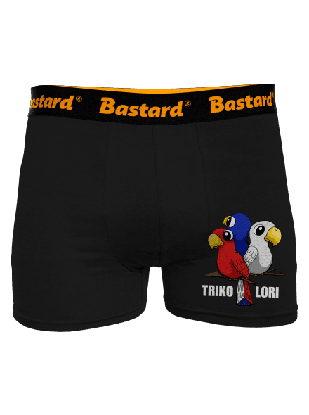 Trikolori boxerky Black
