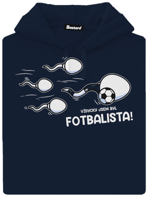 Vždycky jsem byl... pánská mikina klokanka Navy