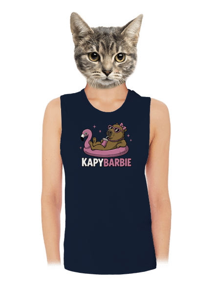 Kapybarbie dámské tílko volné Navy