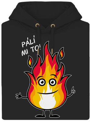 Pálí mi to unisex mikina premium Dark Black