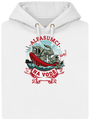 Alfasumci na vodě unisex mikina premium Snowwhite