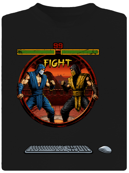 B17: Mortal Kombat pánské sportovní tričko Black