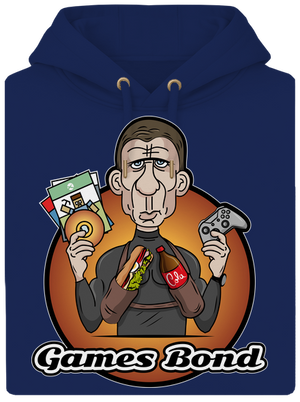 Games Bond unisex mikina premium Navy