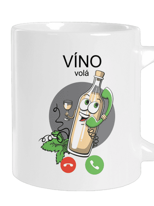 Bílé víno volá velký hrnek White