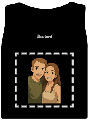 Ghibli efekt z vlastní fotky dámské tílko klasické Black