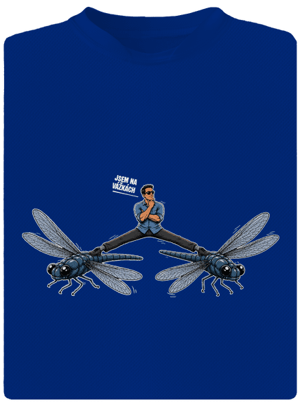 Na vážkách pánské sportovní tričko Royal Blue Mal