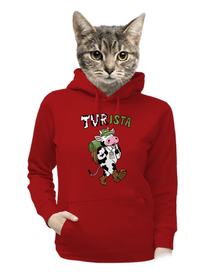 Tur na cestách dámská mikina klokanka Red Mal