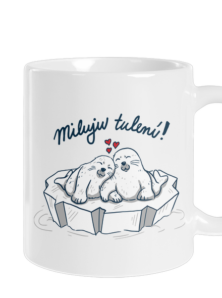 Miluju tulení klasický hrnek White