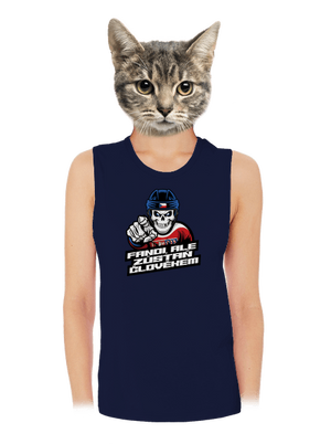 Fandi, ale zůstaň člověkem dámské tílko volné Navy