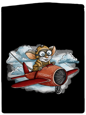 Tryskomyš dámská mikina na zip Black