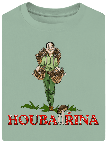 Houbadřina unisex tričko oversized Sage