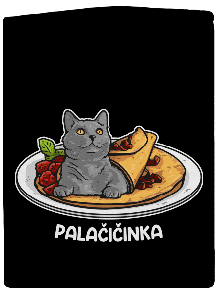 Palačičinka dámská mikina na zip Black