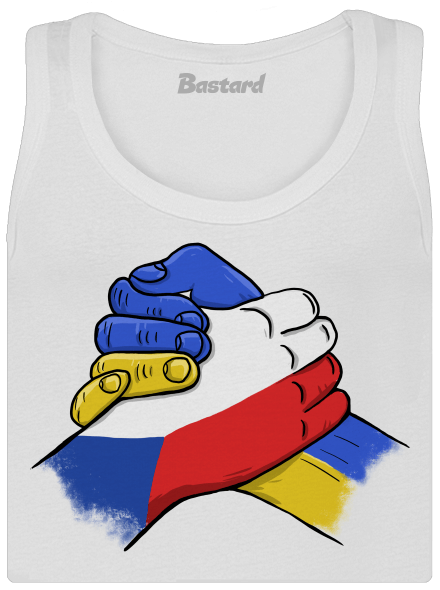 Ukrajina - Podpora dámské tílko klasické White