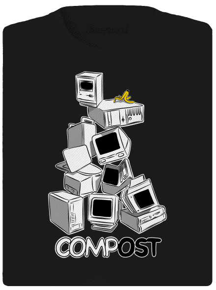 Compost dámské sportovní tričko Black