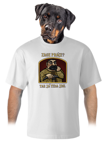 Zase práce? unisex tričko oversized White