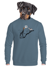 unisex mikina bez kapuce