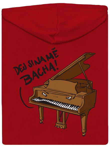 Dej si bacha pánská mikina na zip Red