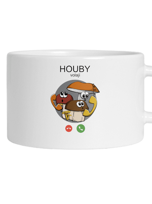 Houby volají hrnek makronka White
