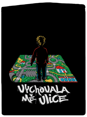 Vychovala mě ulice dámská mikina na zip Black