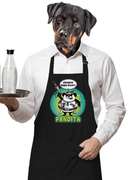 Pandita zástěra Black