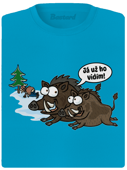 Já už ho vidím dámské sportovní tričko Blue Atol