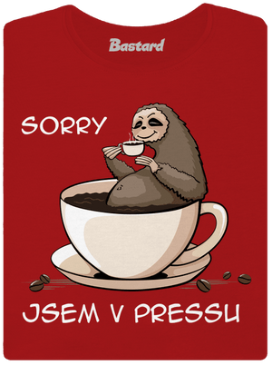 V pressu dámské tričko s lemem Red Mal