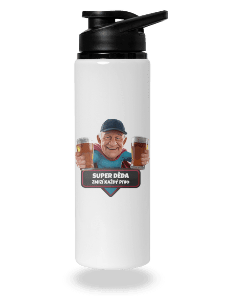 Super děda lahev na vodu White
