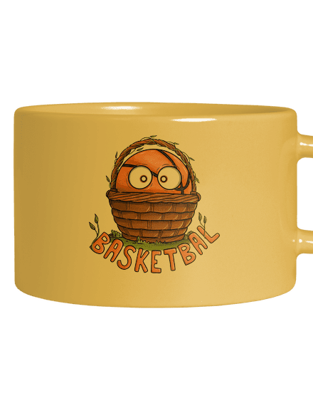 Basketbal hrnek makronka Yellow Macaron
