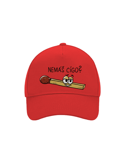 Cígo a oheň kšiltovka baseballka Classic Red