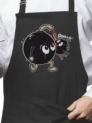 Bomby zástěra Dark Grey