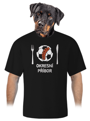 Okresní příbor unisex tričko oversized Black