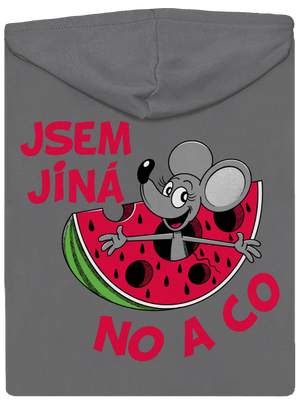 Jsem jiná dámská mikina na zip Steel Gray