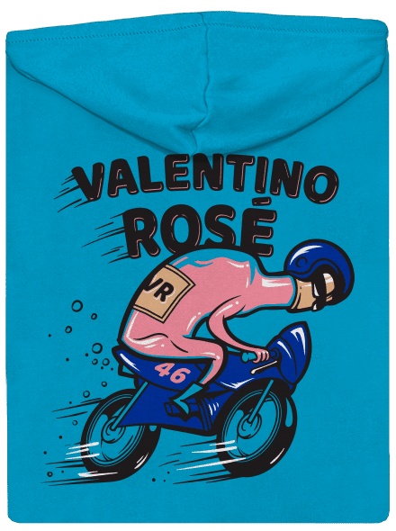 Valentino Rose dámská mikina na zip Blue Atol