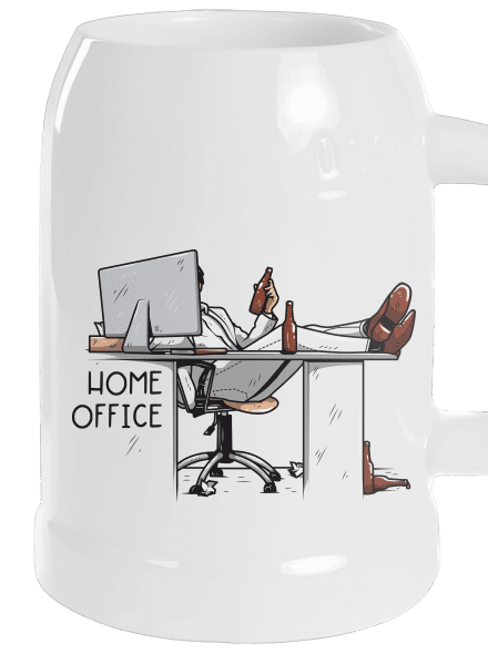 Home Office půllitr White