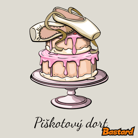 Piškotový dort