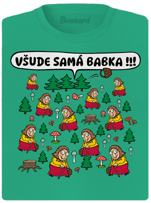 Všude samá babka dámské sportovní tričko Mint Mal