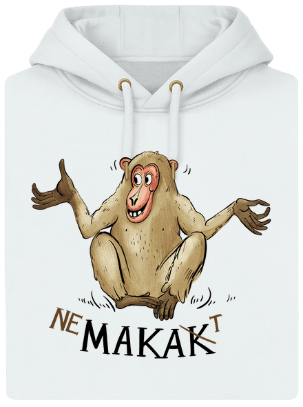 Nemakat unisex mikina premium Snowwhite
