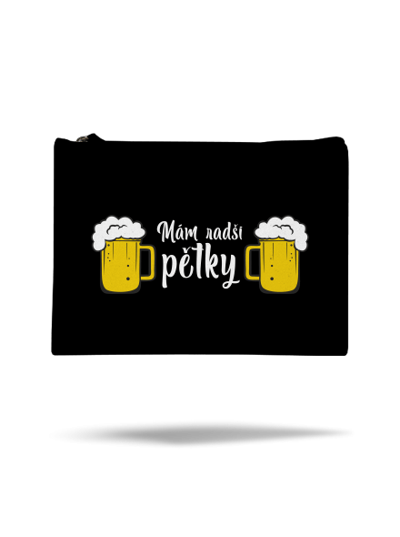 Mám raději pětky taštička Black