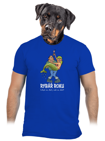 Rybář roku pánské tričko Royal Blue