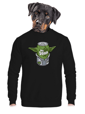 Mr. Soda unisex mikina bez kapuce Black