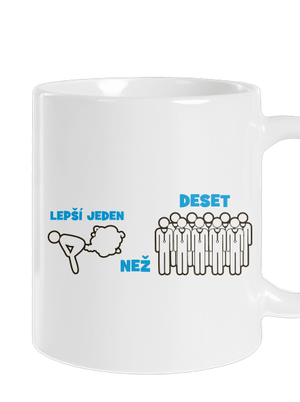 Jeden prd klasický hrnek White