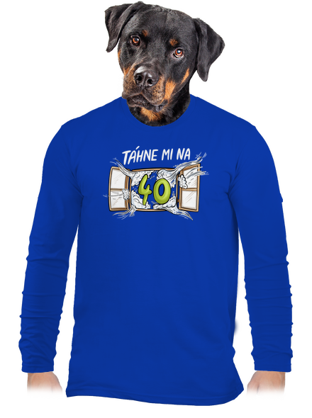 Táhne mi na pánské dlouhý rukáv Royal Blue