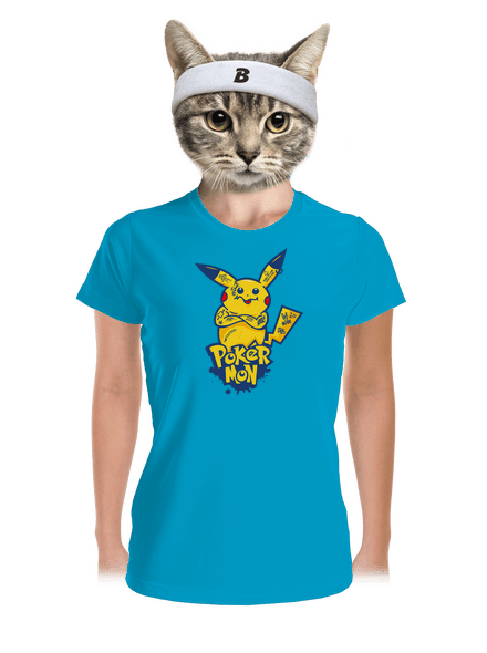 Pokérmon dámské sportovní tričko Blue Atol