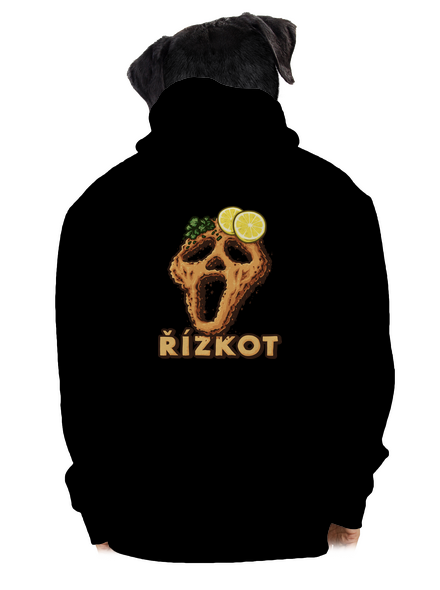 Řízkot pánská mikina na zip Black