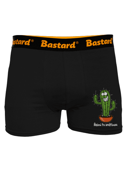 Řekni to květinou boxerky Black