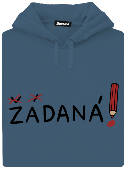 Zadaný a zadaná dámská mikina klokanka Denim